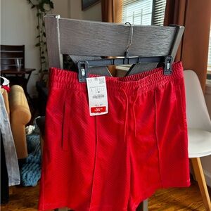 Zara Red Athletic Men's Shorts